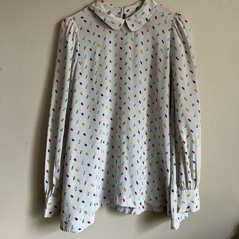Kate spade multi color dot top